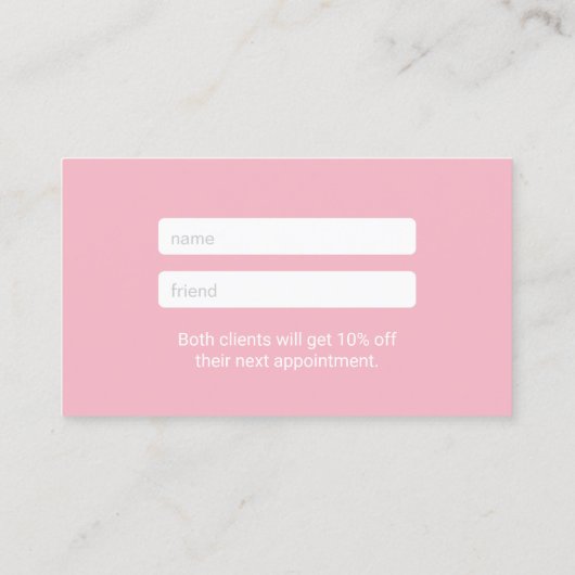 Tropisches Blätter-elegante Empfehlungskarte (Rückseite)