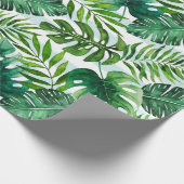 Tropisches Blätter Geschenkpapier (Ecke)