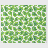 Tropisches Blätter Geschenkpapier (Flach)