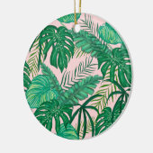 Tropisches Blätter Keramik Ornament (Links)
