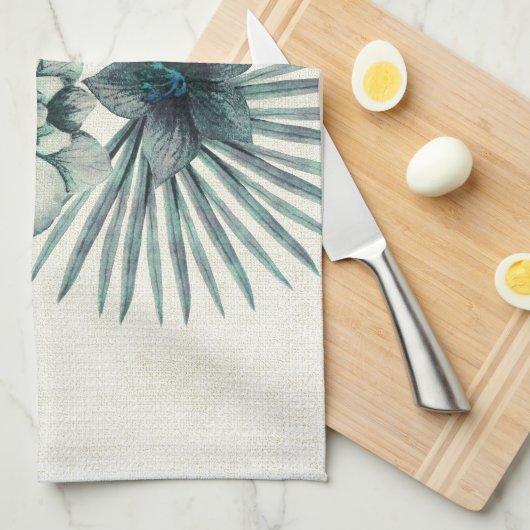 Tropisches Blätter Küchentuch (Viertel Falte)