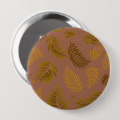 Tropisches Blätter-Muster 15 Button (Vorne & Hinten)