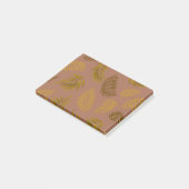 Tropisches Blätter Muster 15 Post-it Klebezettel (angewinkelt)