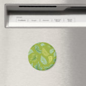 Tropisches Blätter Muster 16 Magnet (In Situ (Geschirrspüler))