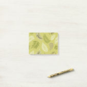 Tropisches Blätter-Muster 17 Post-it Klebezettel (Auf Schreibtisch)