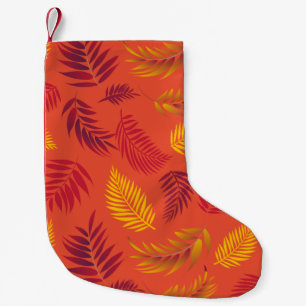 Tropisches Blätter-Muster 18 Kleiner Weihnachtsstrumpf