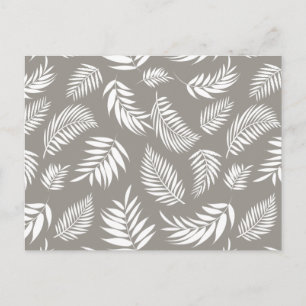 Tropisches Blätter-Muster 9 Postkarte