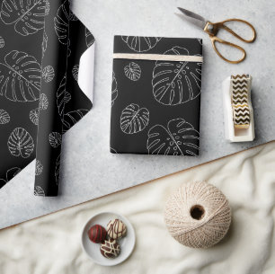 Tropisches Blätter-Muster Geschenkpapier