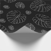 Tropisches Blätter-Muster Geschenkpapier (Ecke)