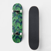 Tropisches Blätter-Muster Skateboard (Vorderseite)