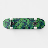 Tropisches Blätter-Muster Skateboard (Horizontal)