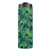 Tropisches Blätter-Muster Thermosbecher (Vorderseite)