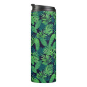 Tropisches Blätter-Muster Thermosbecher (Nach rechts gedreht)