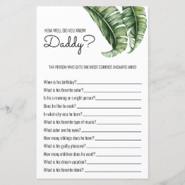 Tropisches Blätter/Streifen Kinderduschenspiel