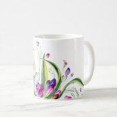 Tropisches Blätter und Blumen für Teatime Kaffeetasse (VorderseiteRechts)