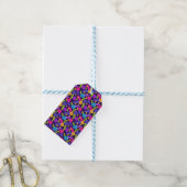 Tropisches Blätter- und Blumenmuster-23857 Geschenkanhänger (Mit Garn)