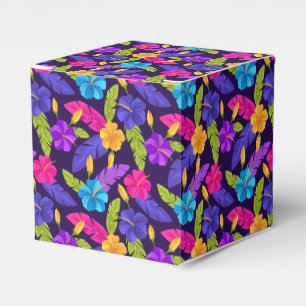 Tropisches Blätter- und Blumenmuster-23857 Geschenkschachtel