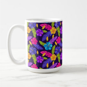 Tropisches Blätter- und Blumenmuster-23857 Kaffeetasse