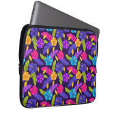 Tropisches Blätter- und Blumenmuster-23857 Laptopschutzhülle (Vorne Rechts)