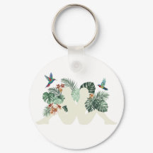 Tropisches Blätter- und Vogelnatur-Ästhetikdesign