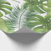 Tropisches Blätter Wrapping Paper Geschenkpapier (Ecke)