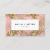 Tropisches Blattgold Visitenkarte (Vorderseite)