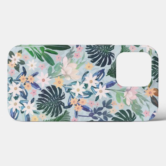 Tropisches Blattmuster Case-Mate iPhone Hülle (Rückseite (Horizontal))