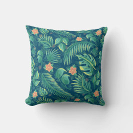 Tropisches Blattmuster Kissen