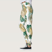 Tropisches Blattmuster Leggings (Links)