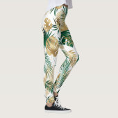 Tropisches Blattmuster Leggings (Rechts)