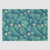 Tropisches Blattmuster Seidenpapier (Vorderseite)