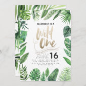 Tropisches Blattwerk + Goldenes Drehbuch, 1. Gebur (Vorne/Hinten)