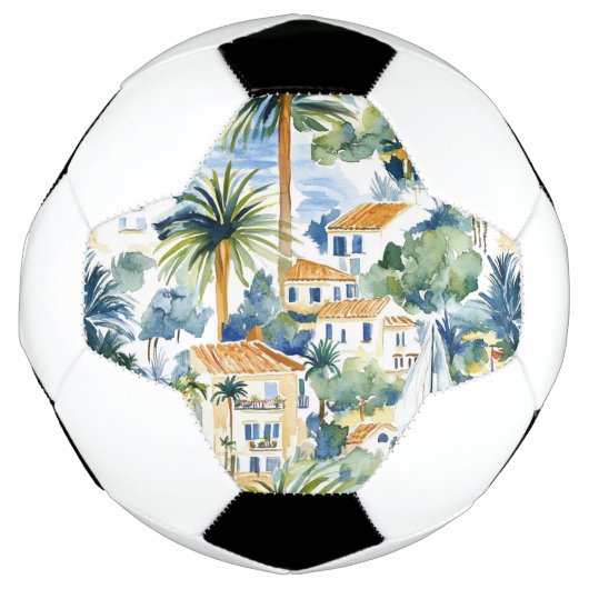 Tropisches blaues Mittelmeer Fußball (Vorderseite)