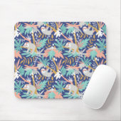 Tropisches blaues Trägheits-Muster Mousepad (Mit Mouse)