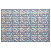 Tropisches blaues Trägheits-Muster Stoff (Fat Quarter (45,7 x 55,9 cm))