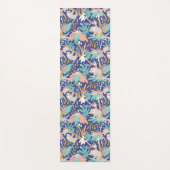 Tropisches blaues Trägheits-Muster Yogamatte (Vorderseite)