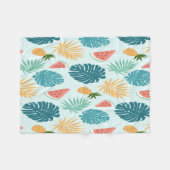 Tropisches Blaues Watermelon Fleece Blanken (Vorderseite (Horizontal))