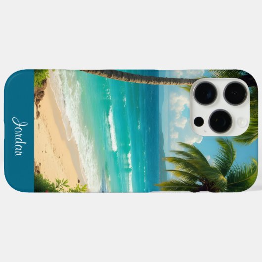 Tropisches Bliss Case-Mate iPhone Hülle (Rückseite (Horizontal))