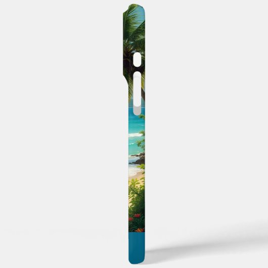 Tropisches Bliss Case-Mate iPhone Hülle (Rückseite / Links)