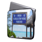 Tropisches Bliss Laptopschutzhülle (Vorderseite Links)