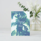 Tropisches Bliss Postkarte (Stehend Vorderseite)