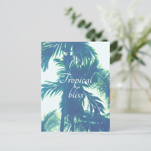 Tropisches Bliss Postkarte (Stehend Vorderseite)