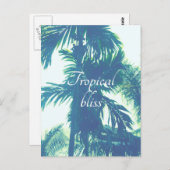 Tropisches Bliss Postkarte (Vorne/Hinten)