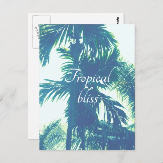 Tropisches Bliss Postkarte (Vorne/Hinten)