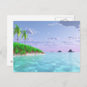 Tropisches Bliss Postkarte (Vorne/Hinten)