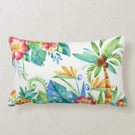 Tropisches Blumen Lendenkissen