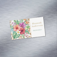 Tropisches Blumen-Leoparden-Druckmuster