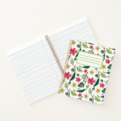 Tropisches Blumen Notizbuch (Innenseite)