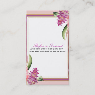 Tropisches Blumen-Orchidee Lila Chic Freund weiter Empfehlungskarte