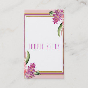 Tropisches Blumen-Orchidee Violett Rosa Botanisch Visitenkarte